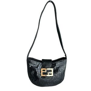 Dawli Mini Shoulder Bag Black Snakeskin
